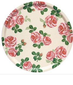 ROS8000 Emma Bridgewater - Roses - Round Birchwood Tray